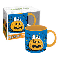 Thumbnail for Peanuts Snoopy Pumpkin Embossed Ceramic Mug (18oz) – 4 PC PPK ($7.95 each)