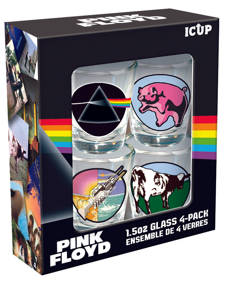 Pink Floyd Mini Glass Set (4-Pack / 1.5oz) – 4 PC PPK