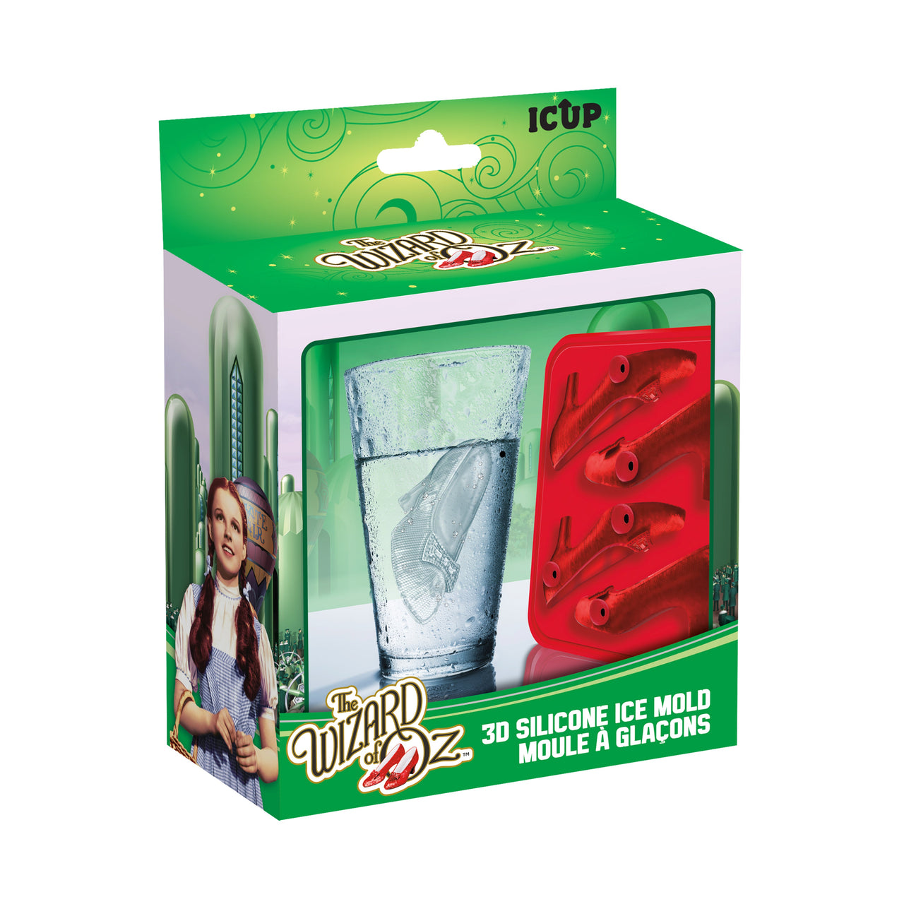 Wizard of Oz Ruby Slippers 3D Ice Cube Mold (Silicone) – 6 PC PPK ($7.95 each)