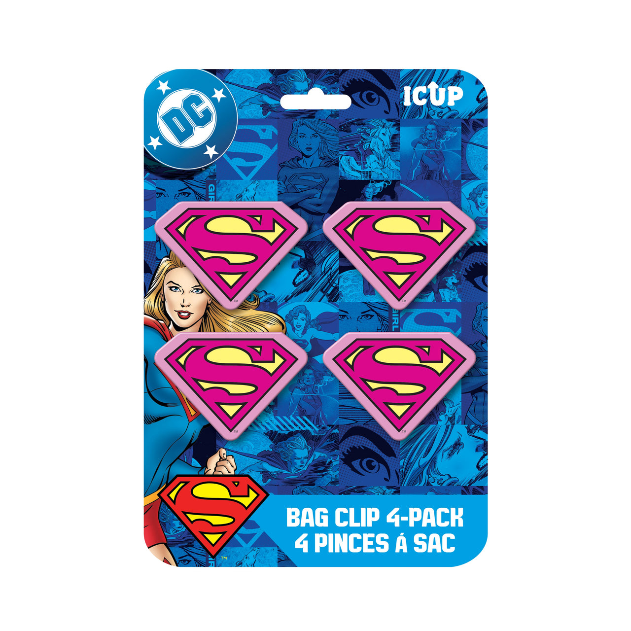 DC Comics Supergirl Magnetic Bag Clips (4 Pack) – 6 PC PPK ($6.35 each)