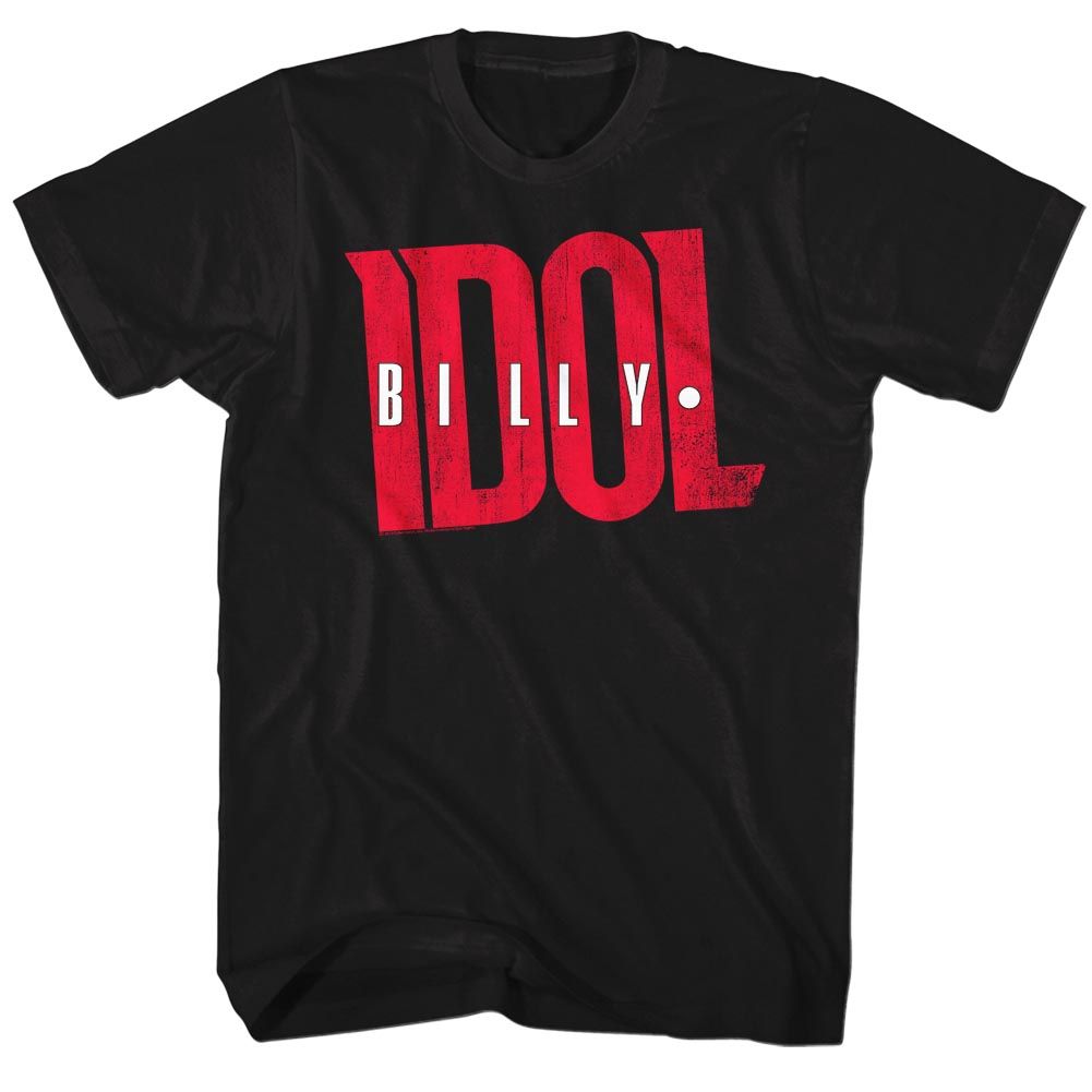 BILLY IDOL-IDOLOGO-BLACK ADULT S/S TSHIRT