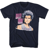 Thumbnail for BILLY IDOL-IDOL SOFT CLOUDS-NAVY ADULT S/S TSHIRT