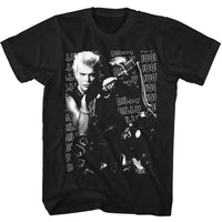 Thumbnail for BILLY IDOL-BILLY IDOL MOTORCYCLE PHOTO-BLACK ADULT S/S TSHIRT