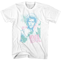 Thumbnail for BILLY IDOL-BILLY IDOL PASTEL BILLY-WHITE ADULT S/S TSHIRT