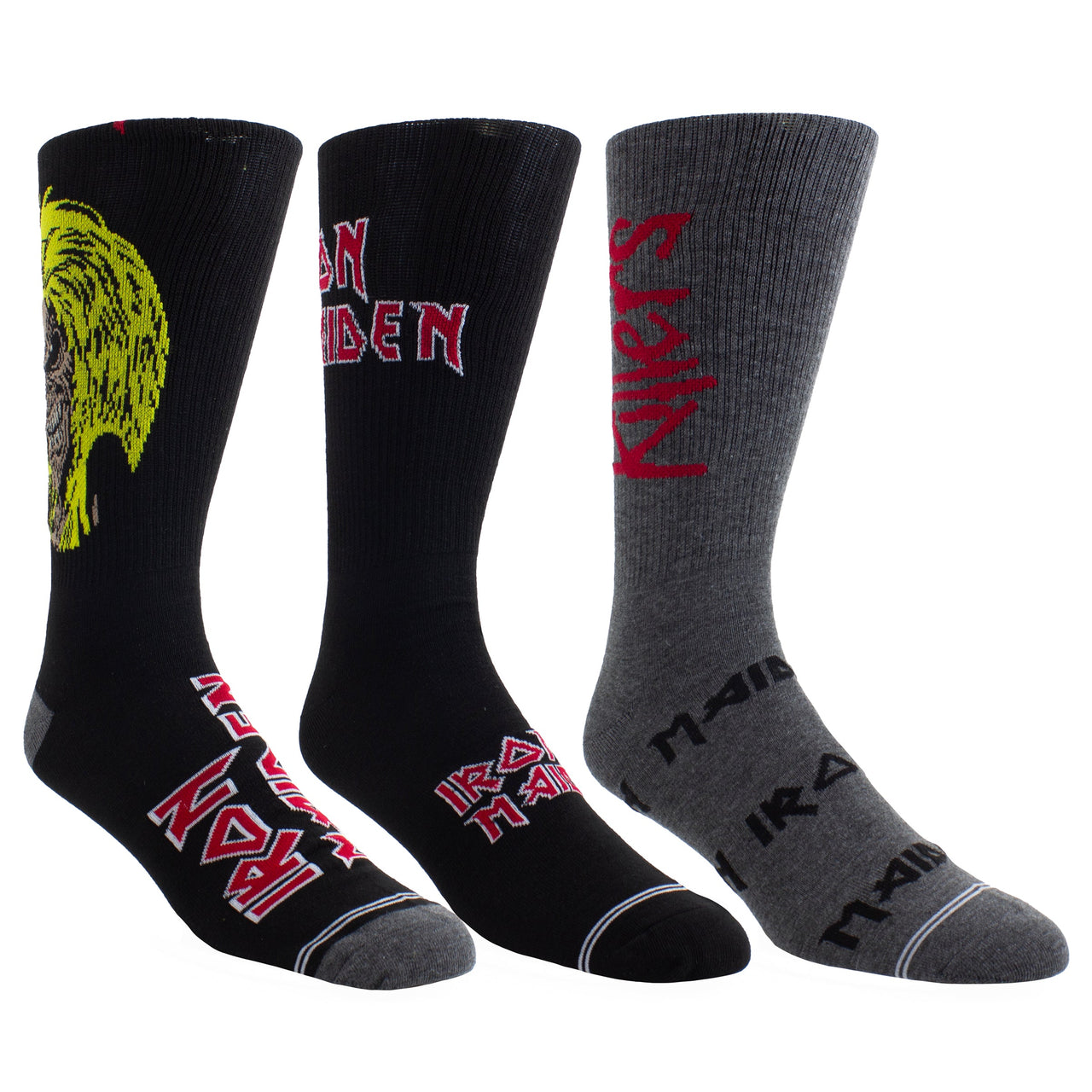 IRON MAIDEN GUITAR TIN SOCK BOX, 3 PAIR