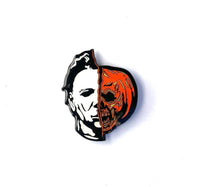 Thumbnail for Halloween Half Face Enamel Pin
