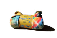 Thumbnail for Good Vibes Only blanket rolled up with packaging band over white background