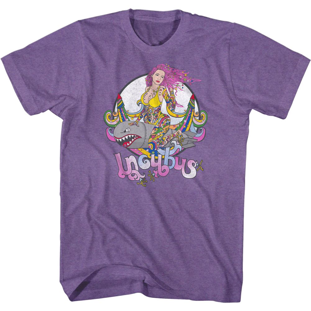 INCUBUS-BOMB GIRL-PURPLE HEATHER ADULT S/S TSHIRT