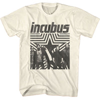 Thumbnail for INCUBUS-INCUBUS STAR BACKGROUND-NATURAL ADULT S/S TSHIRT