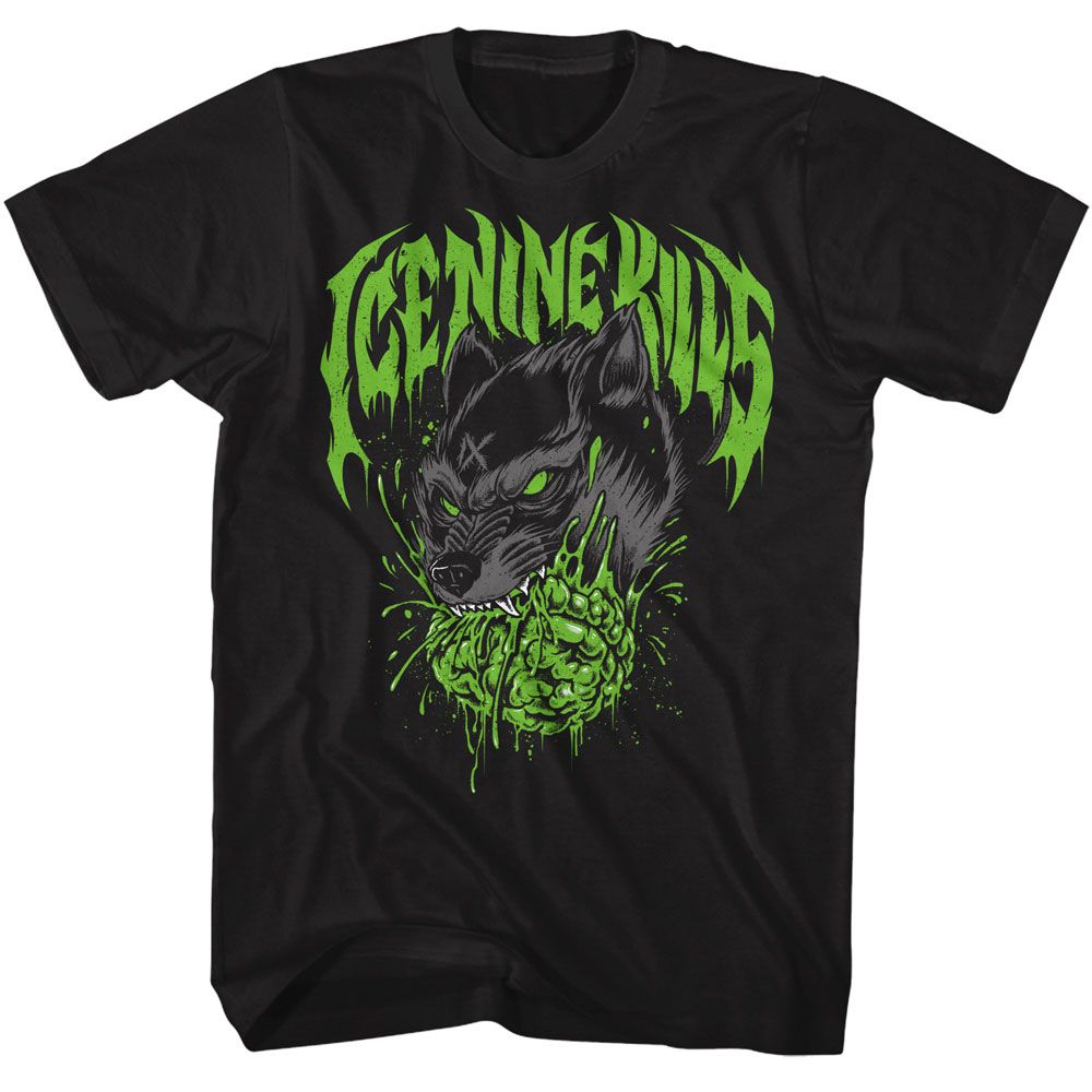 ICE NINE KILLS-ICE NINE KILLS BRAIN WOLF-BLACK ADULT S/S TSHIRT