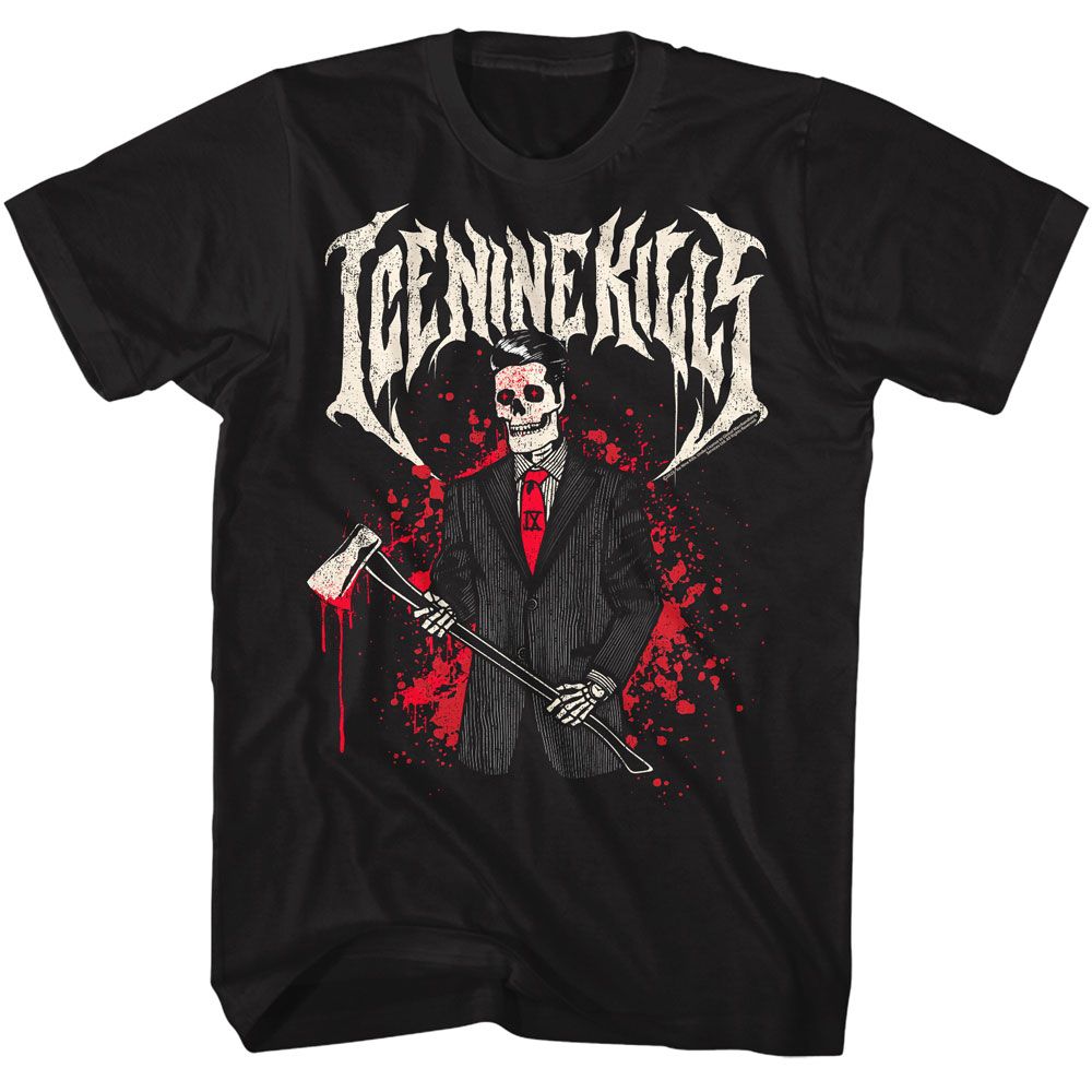 ICE NINE KILLS-ICE NINE KILLS SPENCER SKELETON-BLACK ADULT S/S TSHIRT