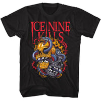 Thumbnail for ICE NINE KILLS-ICE NINE KILLS SNAKE SKULLS-BLACK ADULT S/S TSHIRT