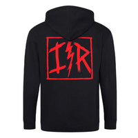 Thumbnail for Iron Reagan Red Logo Zip Hoodie