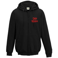 Thumbnail for Iron Reagan Red Logo Zip Hoodie