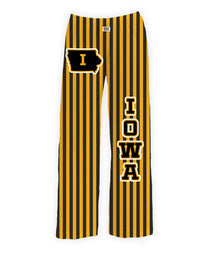 Thumbnail for Iowa Striped Pajama Lounge Pants
