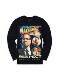Thumbnail for Malcolm X Respect Ls T-Shirt