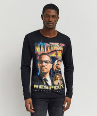 Thumbnail for Malcolm X Respect Ls T-Shirt