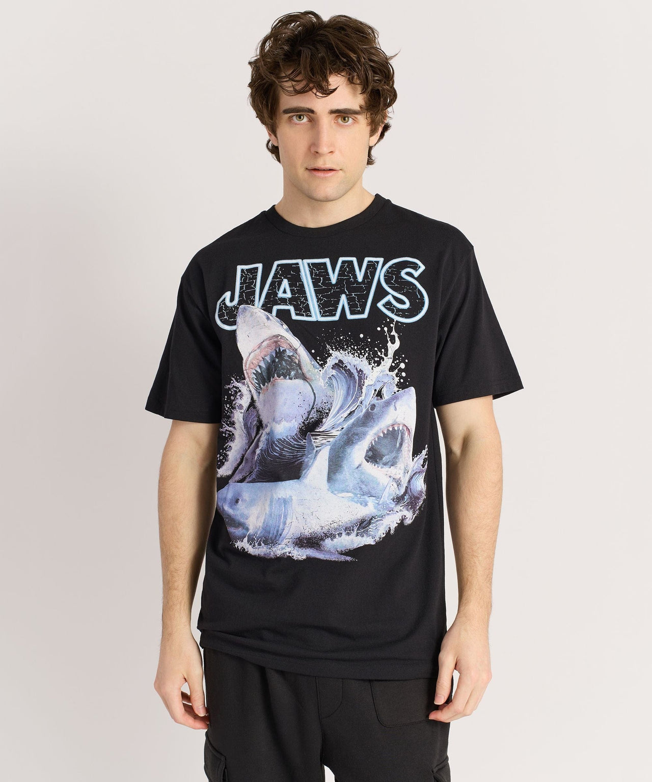 Jaws Shark Attack Short Sleeve T-Shirt