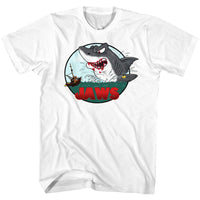 Thumbnail for JAWS-GRRRR-WHITE ADULT S/S TSHIRT