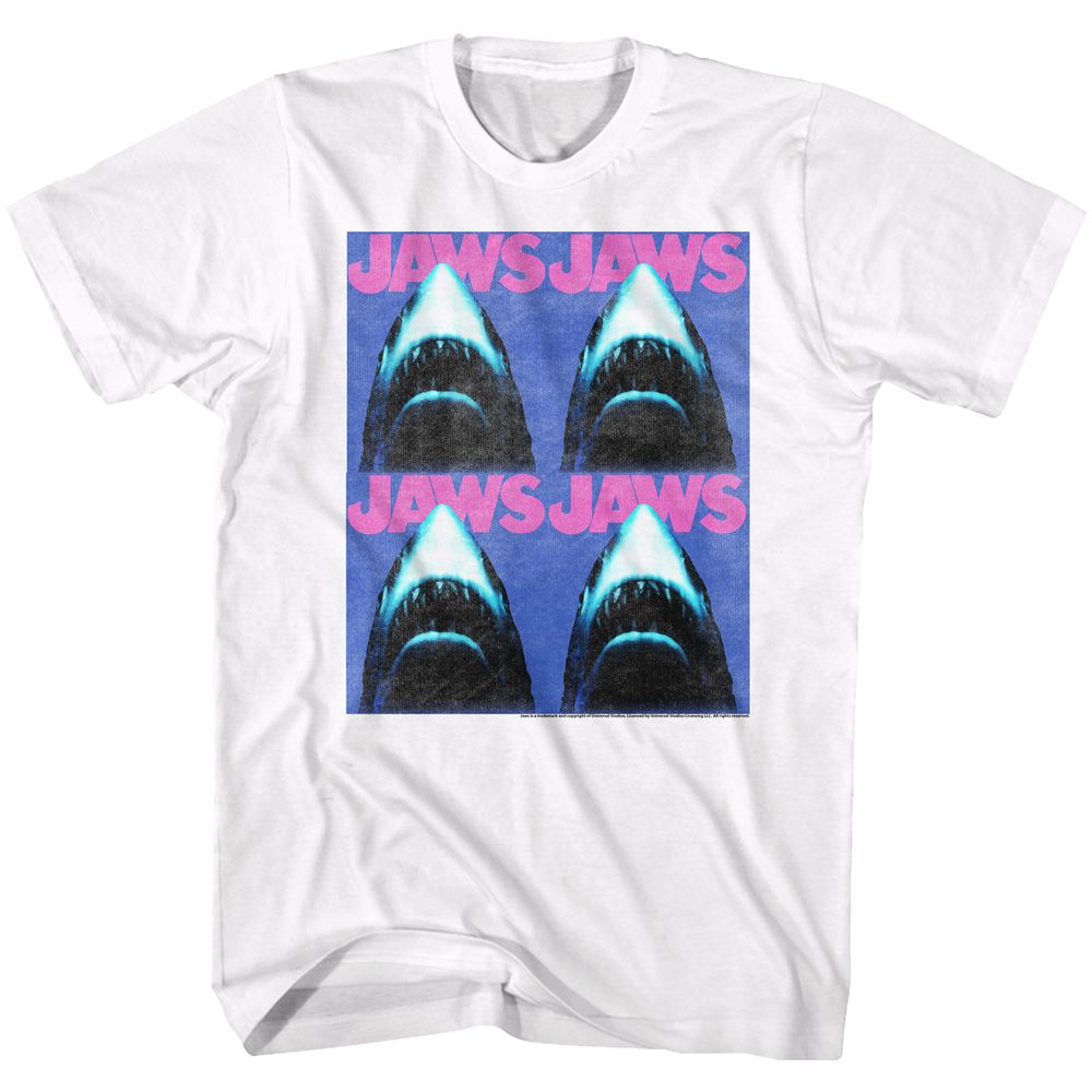 JAWS-JAWS4-WHITE ADULT S/S TSHIRT