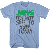 Thumbnail for JAWS-JAWS NOT SAFE-LIGHT BLUE HEATHER ADULT S/S TSHIRT