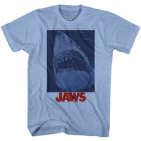 Thumbnail for JAWS-UNDERWATERSTYLE-LIGHT BLUE HEATHER ADULT S/S TSHIRT
