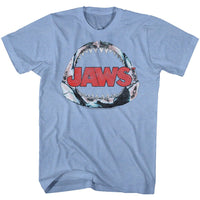 Thumbnail for JAWS-JAWBONE-LIGHT BLUE HEATHER ADULT S/S TSHIRT