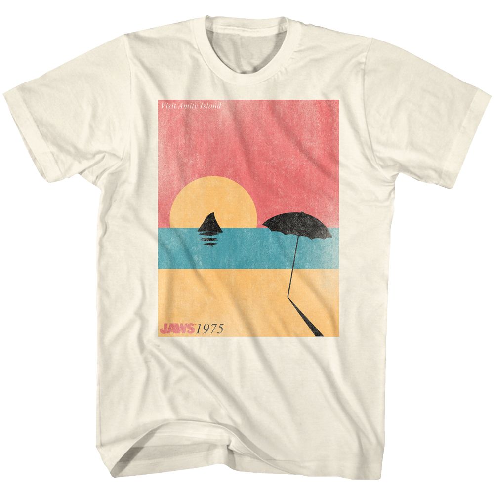 JAWS-VISITING-NATURAL ADULT S/S TSHIRT