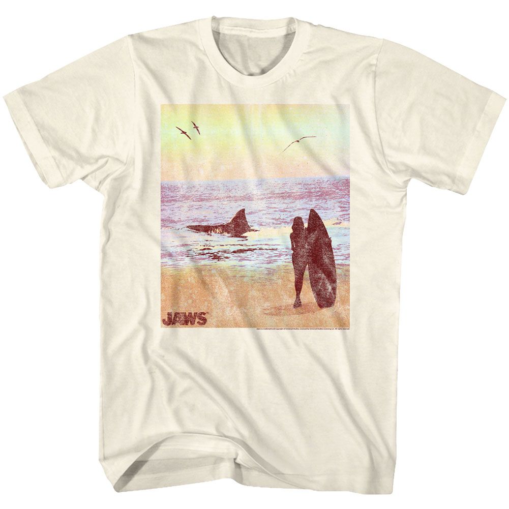 JAWS-SURFSIDE-NATURAL ADULT S/S TSHIRT