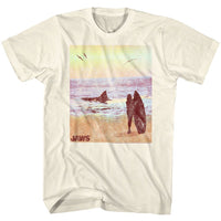 Thumbnail for JAWS-SURFSIDE-NATURAL ADULT S/S TSHIRT