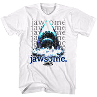 Thumbnail for JAWS-JAWSOME REPEAT-WHITE ADULT S/S TSHIRT