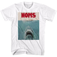 Thumbnail for JAWS-NOMS-WHITE ADULT S/S TSHIRT