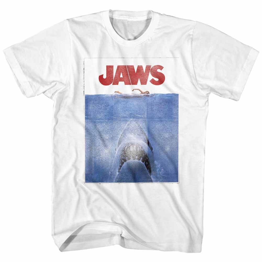 JAWS-JAWS-WHITE ADULT S/S TSHIRT