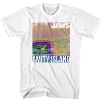 Thumbnail for JAWS-AMITY ISLAND-WHITE ADULT S/S TSHIRT