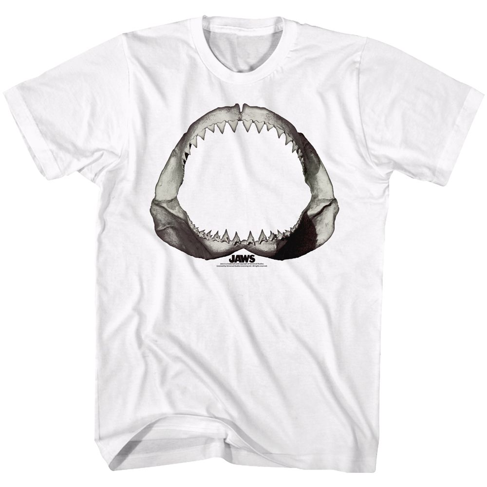 JAWS-JAWS LITERALLY-WHITE ADULT S/S TSHIRT