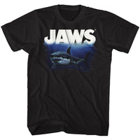 Thumbnail for JAWS-DEEP BLUE SEA-BLACK ADULT S/S TSHIRT