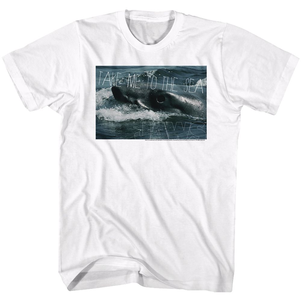 JAWS-SEA LEGS-WHITE ADULT S/S TSHIRT