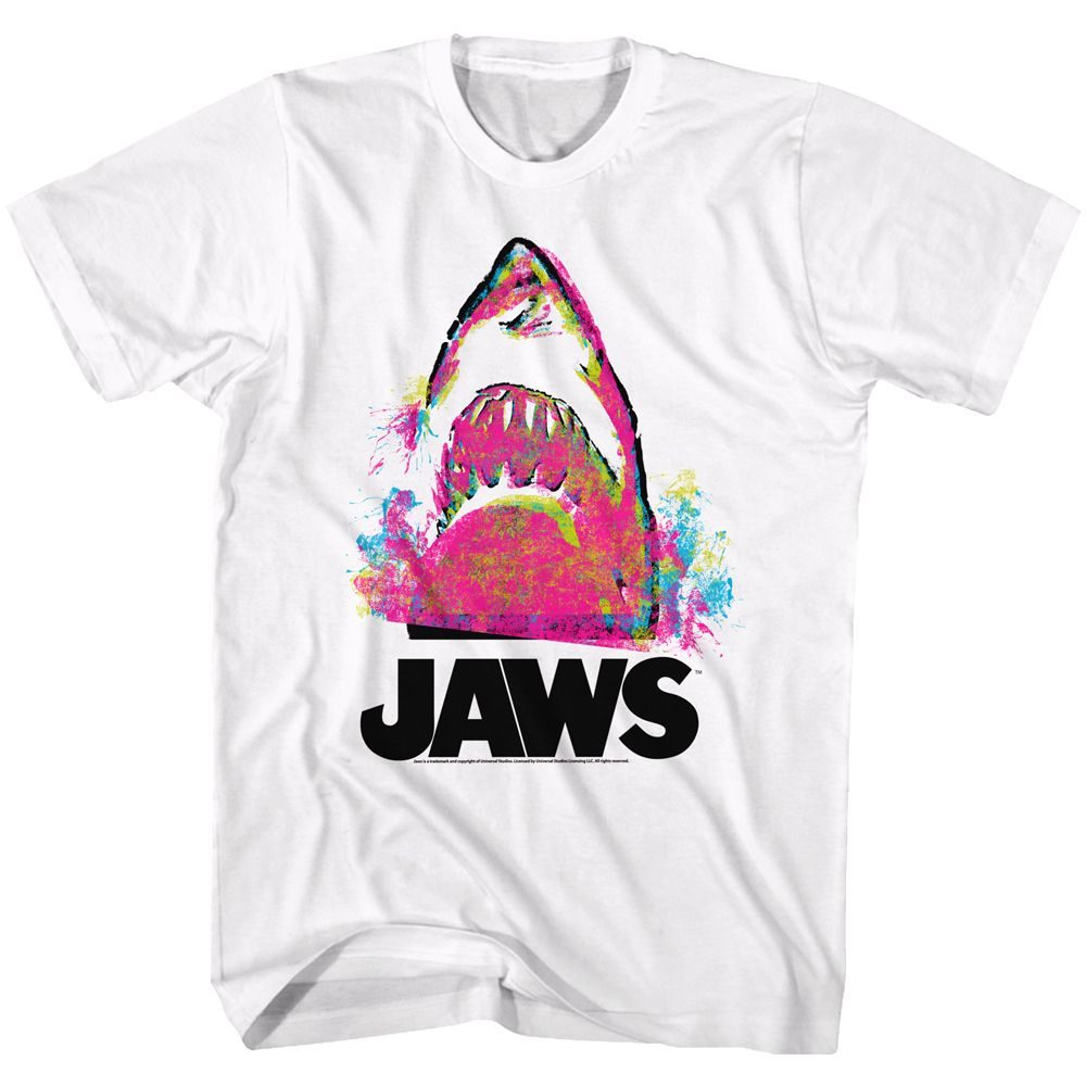 JAWS-JAWZZZ-WHITE ADULT S/S TSHIRT