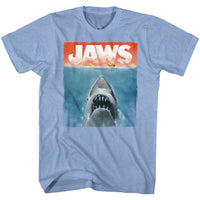 Thumbnail for JAWS-COLORS-LIGHT BLUE HEATHER ADULT S/S TSHIRT