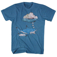 Thumbnail for JAWS-DREAMY SNACKS-INDIGO HEATHER ADULT S/S TSHIRT