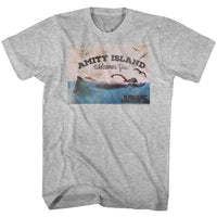 Thumbnail for JAWS-WELCOME-GRAY HEATHER ADULT S/S TSHIRT
