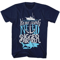 Thumbnail for JAWS-TYPOGRAPHY-NAVY ADULT S/S TSHIRT
