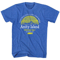 Thumbnail for JAWS-CLEAR SKIES-ROYAL HEATHER ADULT S/S TSHIRT