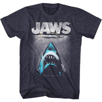 Thumbnail for JAWS-LICHTENSTIEN2-NAVY HEATHER ADULT S/S TSHIRT