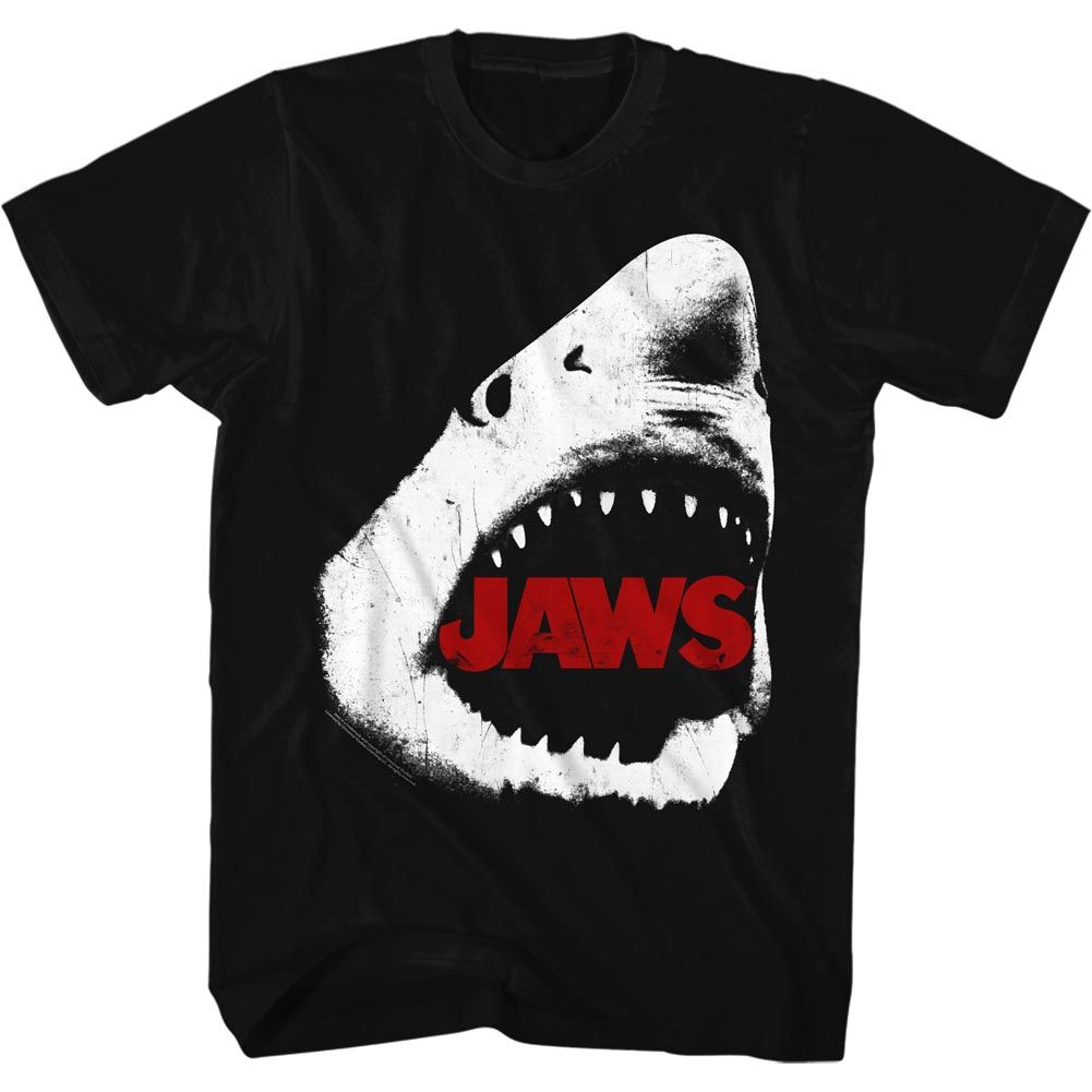 JAWS-COMIN FOR U-BLACK ADULT S/S TSHIRT