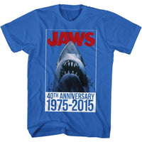 Thumbnail for JAWS-FORTY-ROYAL ADULT S/S TSHIRT
