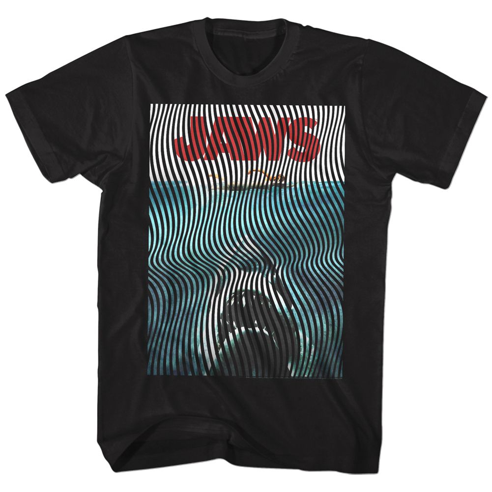 JAWS-WIGGLY-BLACK ADULT S/S TSHIRT