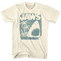 Thumbnail for JAWS-SURF CLUB POSTER-NATURAL ADULT S/S TSHIRT