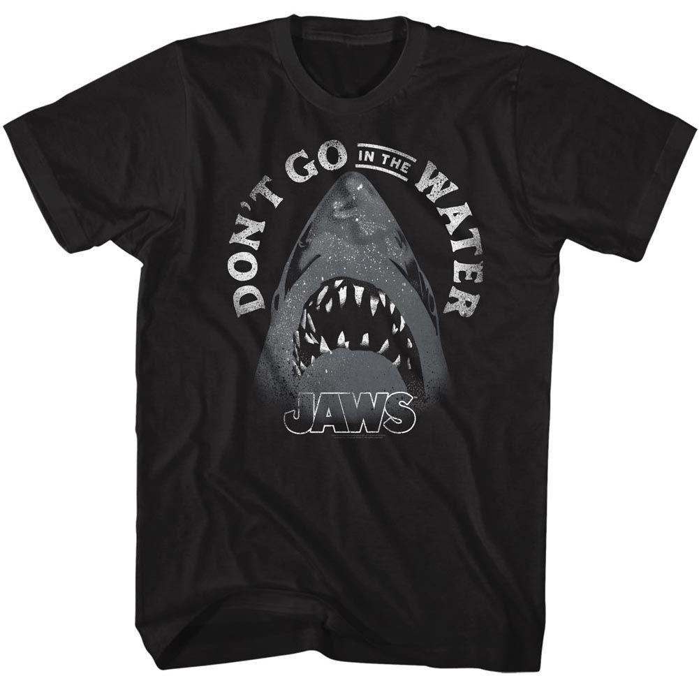 JAWS-TEXT ARCH-BLACK ADULT S/S TSHIRT