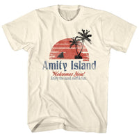 Thumbnail for JAWS-AMITY ISLAND-NATURAL ADULT S/S TSHIRT